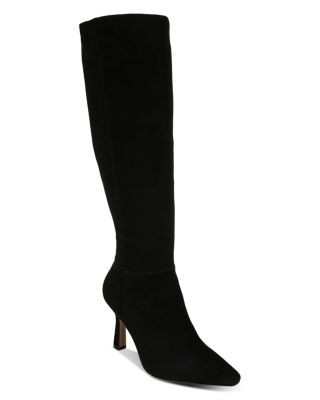 dress with tall black boots