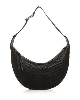 Riser Embossed Leather Hobo