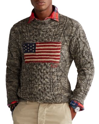 Polo hot Ralph Lauren Mens American Flag Print Relaxed Fit 10