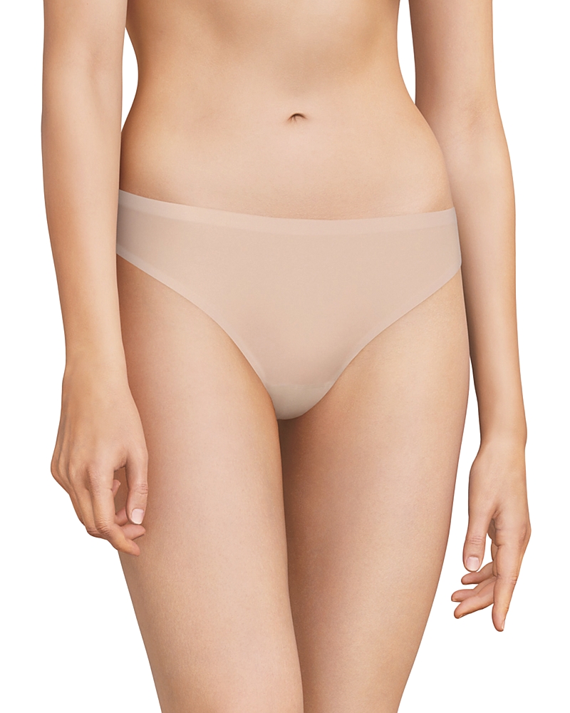 Shop Chantelle Soft Stretch One-size Seamless Thong In Rosé