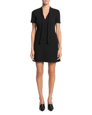 theory black silk dress