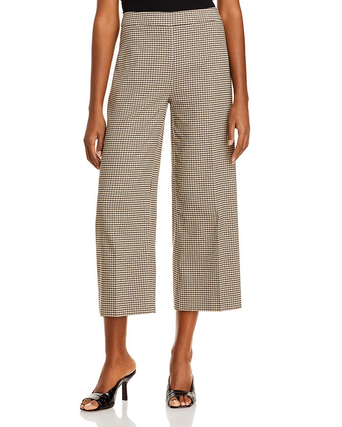 Just Female Kelly Cropped Trousers In Kelly Check