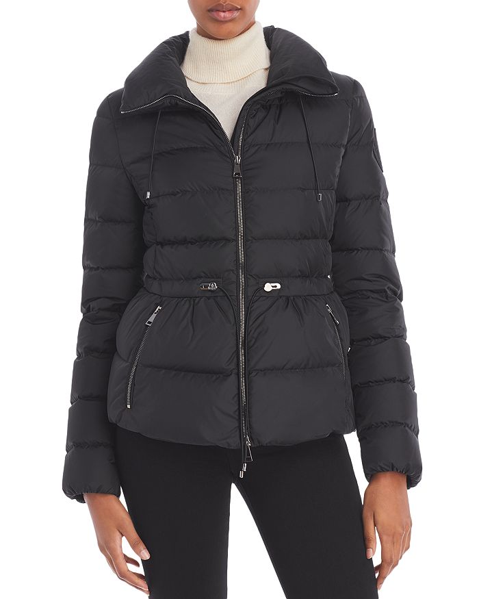 Moncler Marquer Short Quilted Down Rain Jacket In Black | ModeSens