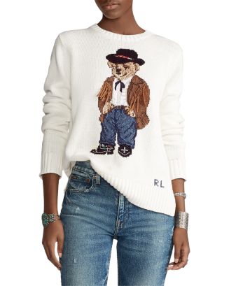 Ralph Lauren Cowboy Polo Bear Sweater | Bloomingdale's