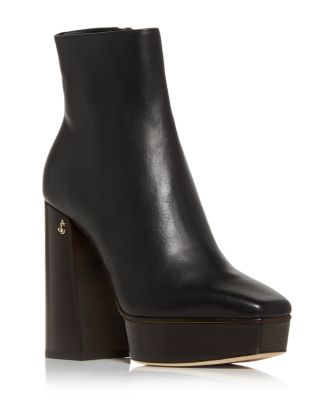 jimmy choo 125mm bryn leather platform booties