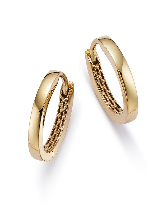 Bloomingdale's Made In Italy Huggie Hoop Earrings In 14k Yellow Gold- 100% Exclusive