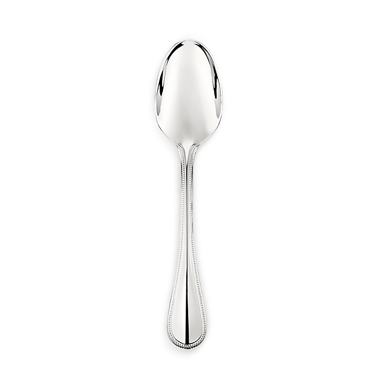 Christofle Perles Stainless Steel Tablespoon In Silver
