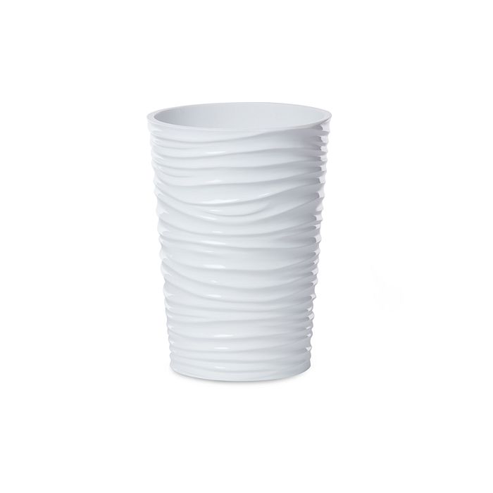 Roselli By The Sea Wastebasket In White