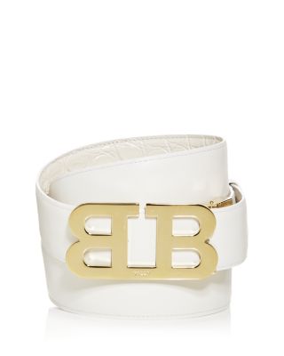 mens white fendi belt