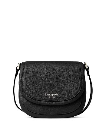 kate spade new york Roulette Small Pebble Leather Saddle Crossbody |  Bloomingdale's