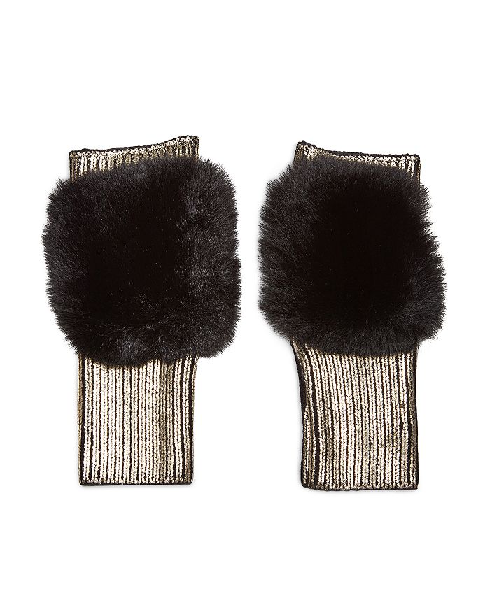 Jocelyn fur gloves on sale