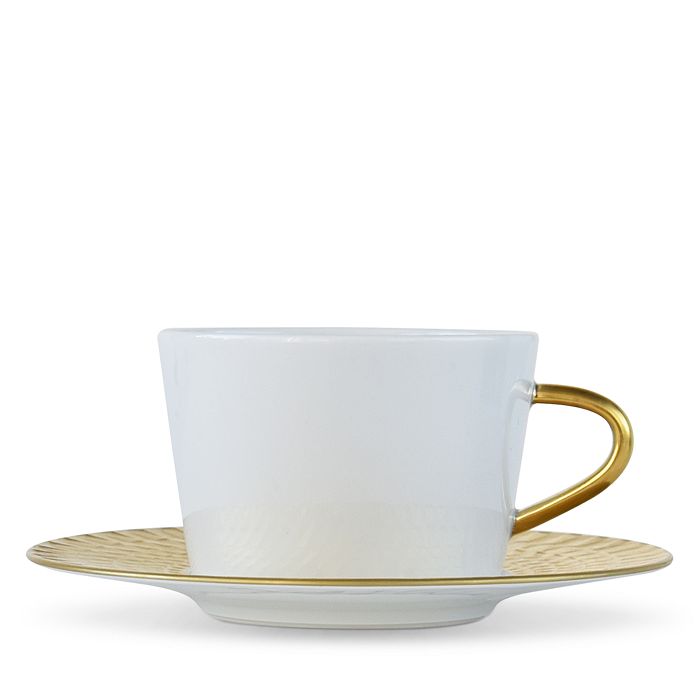Shop Bernardaud Twist Gold Tea Cup - 100% Exclusive In White/gold