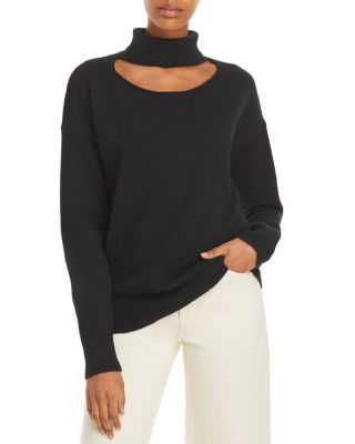 turtleneck cut out sweater