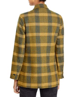 mens yellow plaid blazer