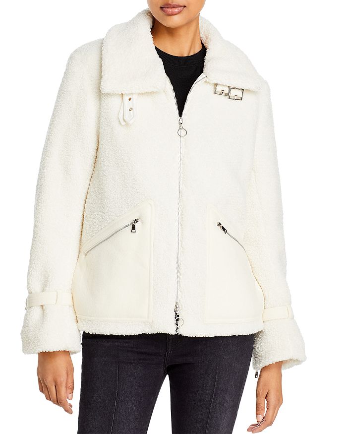 Sherpa aviator hot sale jacket womens