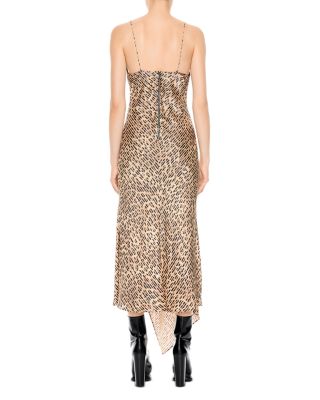 Alice and Olivia Alice + Olivia Harmony Asymmetrical Midi Dress