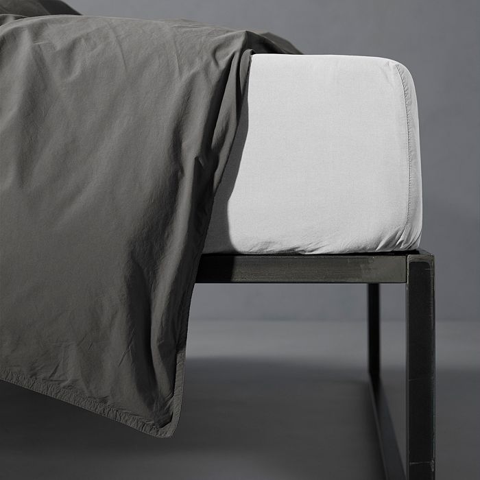 Society Limonta Nite Cotton Fitted Sheet, King In Bianco