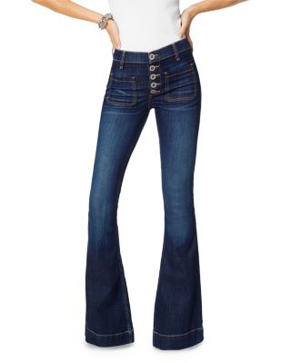 Ramy Brook - Cindy High Rise Flared Jeans in Dark Wash