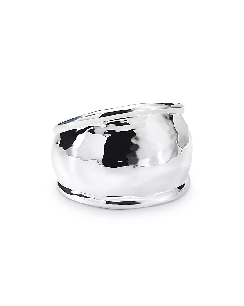 Ippolita Sterling Silver Classico Hammered Dome Ring