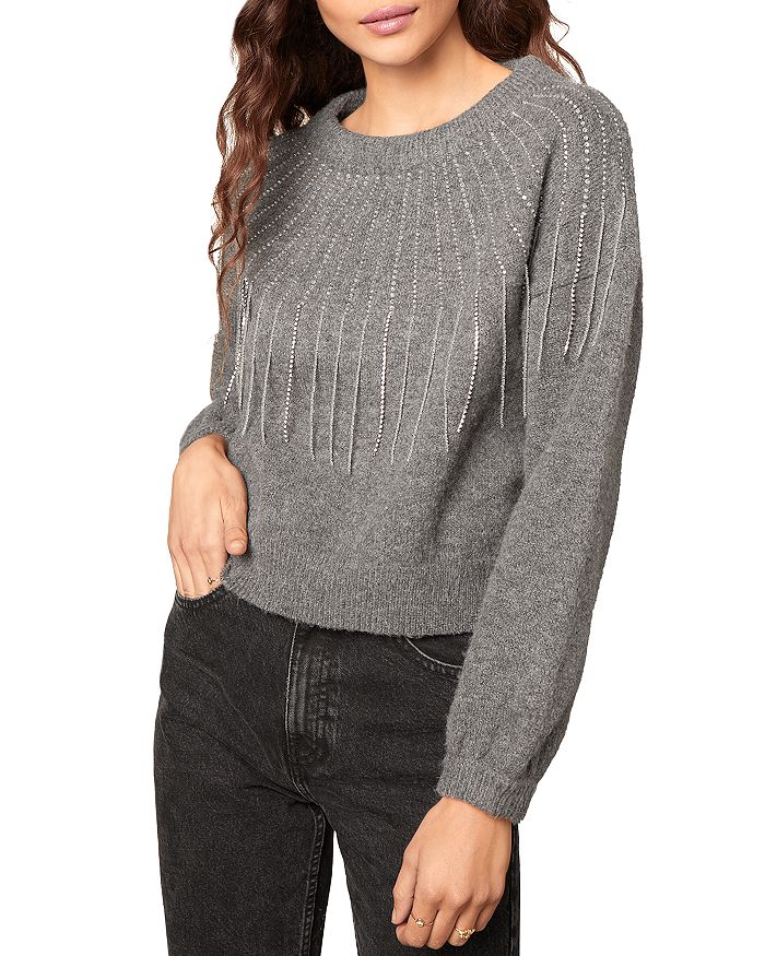 Bb Dakota If You Fancy Sweater In Gray Made From Recycled Fabric-grey In Heather Grey
