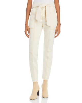 Jonathan Simkhai - Tie Waist Denim Cargo Pants