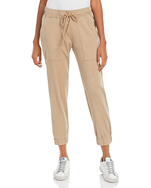 Bella Dahl Patch Pocket Jogger Pants In Cement