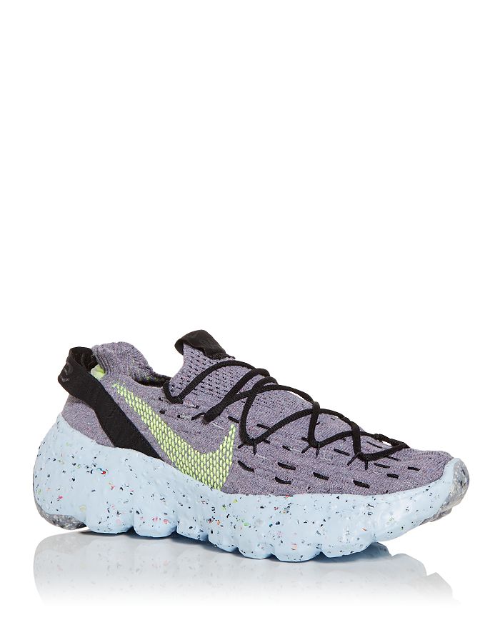 Nike Space Hippie 4 Recycled Yarn Trainers In Gray/volt
