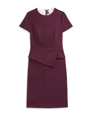ted baker elynah asymmetric peplum dress Ted Baker Elynah Peplum Sheath Dress
