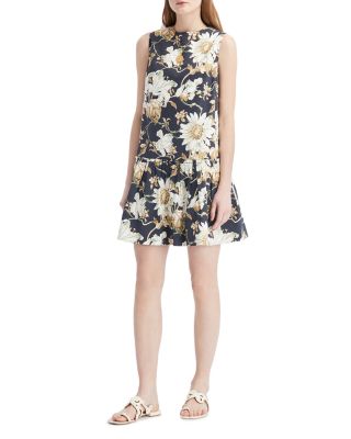 Oscar de la Renta Daisy Print Mini Dress | Bloomingdale's Women