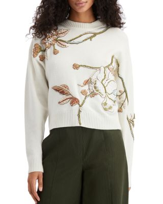 Oscar de la Renta - Embroidered Sweater