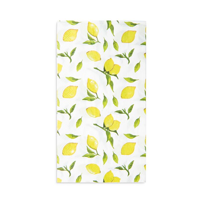 Sophistiplate Lemon Drop Guest Towels, Set Of 40 In Multi
