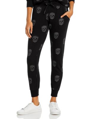 skull print joggers