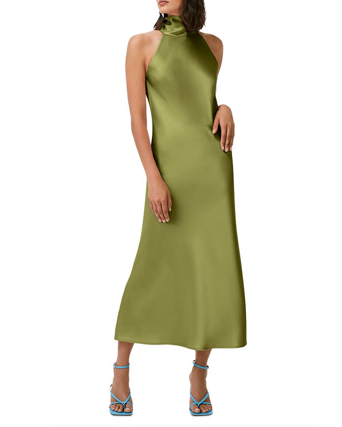 Galvan Sienna Halter Midi Dress | Bloomingdale's