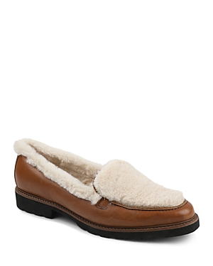 Andre Assous Women's Philipa Almond Toe Faux Fur & Leather Loafers