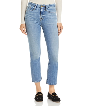 Frame Le Cropped Mini Bootcut Jeans in Melville