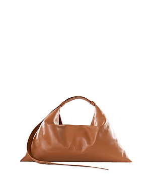Simon Miller Large Puffin Leather Shoulder Bag In Toffee