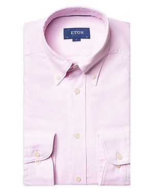 ETON COTTON OXFORD ROUNDED CUFF CONTEMPORARY FIT CASUAL SHIRT,937559396-51