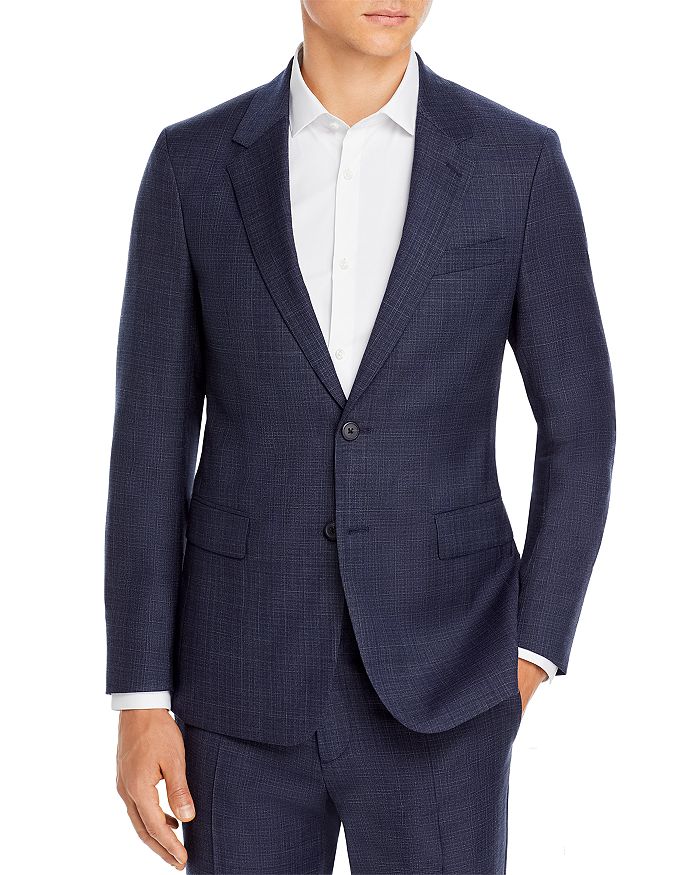 Theory Chambers Tonal Plaid Slim Fit Suit Jacket In Air Force Multi