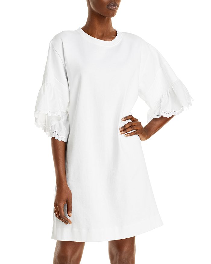 See by chloe hot sale ruffle sleeve dress