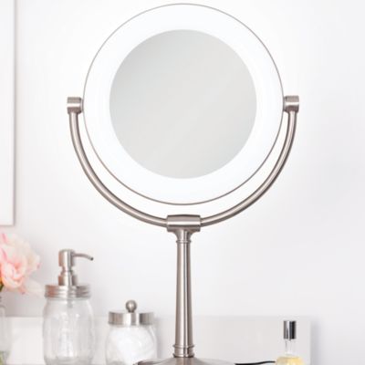 Lexington Customizable Sunlight LED Lighted Vanity Mirror, 10X/1X Magnification