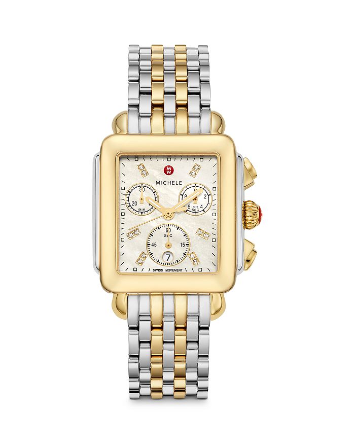 Michele deco online chronograph watch