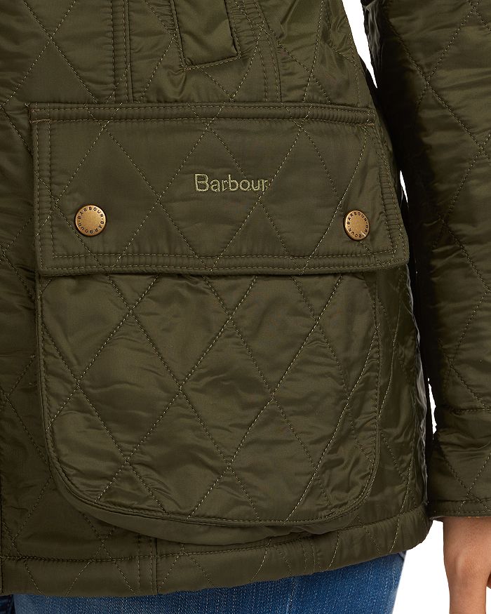 Shop Barbour Beadnell Polarquilt Jacket In Olive