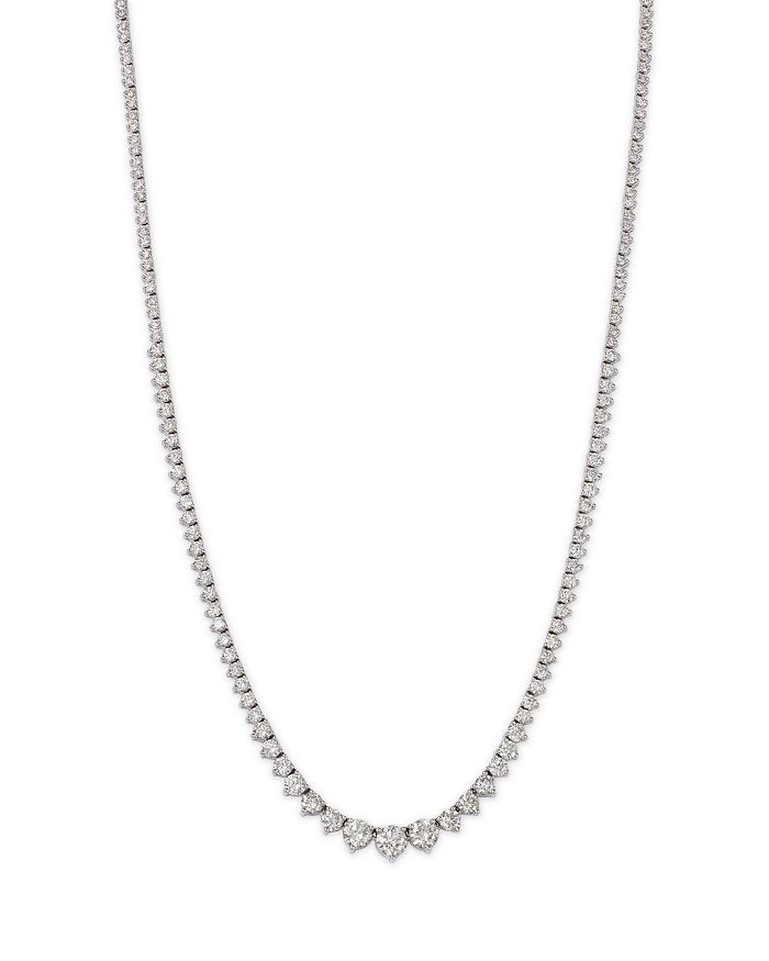 Bloomingdale's Bloomingdale's Diamond Tennis Necklace in 14K White Gold ...