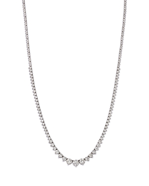 BLOOMINGDALE'S DIAMOND TENNIS NECKLACE IN 14K WHITE GOLD, 5.0 CT. T.W. - 100% EXCLUSIVE,32617-TM