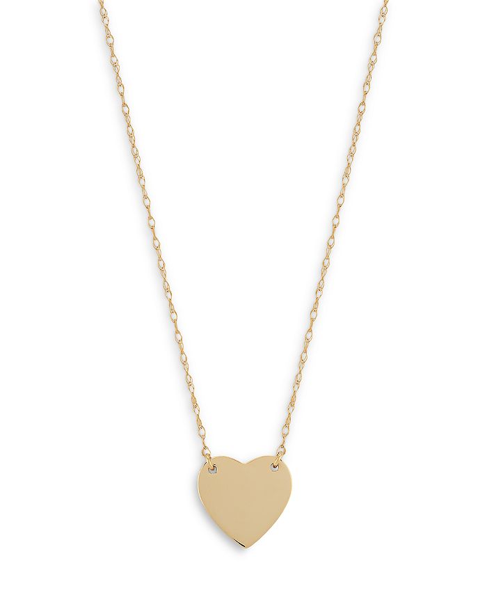 Moon & Meadow 14k Yellow Gold Heart Pendant Necklace, 16-18