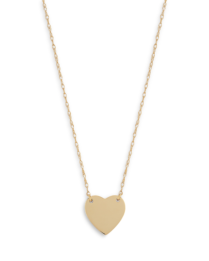 Moon & Meadow 14K Yellow Gold Heart Pendant Necklace, 16
