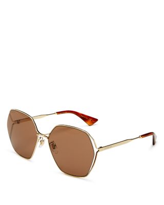 gucci women's oversized round sunglasses 63mm