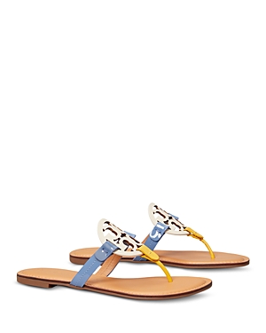 Tory Burch Women's Miller Thong Sandals In New Cream Leather