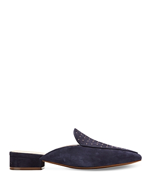 Cole Haan Women's Piper Pointed Mules In Marine Blue Suede