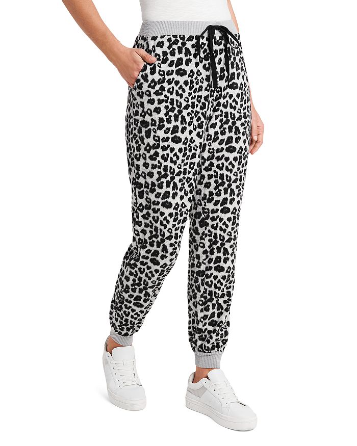 VINCE CAMUTO Cozy Leopard Jogger Pants | Bloomingdale's